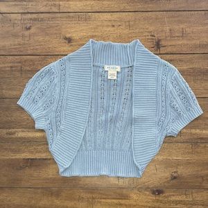 Girls short sleeve cardigan size M